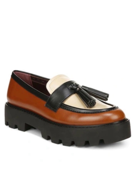 SARTO By Franco Sarto Shoes - Sarto by Franco Sarto Balinna Slip On Tasseled Loafer Lug Sole Tri Tone Sz 6